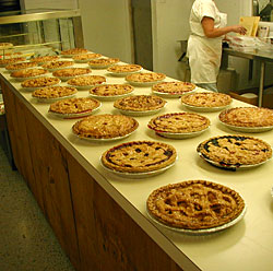 Fresh baked pies are a specialty at Weber's Cider Mill Farm in Parkville, MD, NE Baltimore.